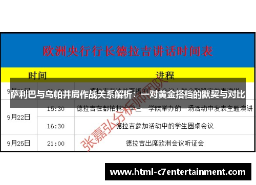 萨利巴与乌帕并肩作战关系解析:一对黄金搭档的默契与对比 萨利巴与乌帕并肩作战关系解析:一对黄金搭档的默契与对比